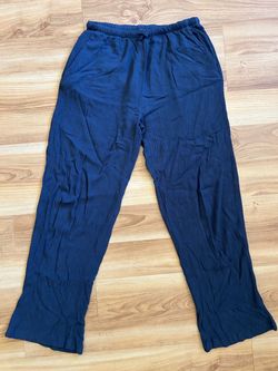 Navy Blue Crinkle Drawstring Pants girls size 12