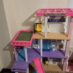 
Barbie DreamHouse Dollhouse with  Accessories and Wheelchair Accessible Elevator, 10 Play Areas, 3 Custom Light Settings & Music
