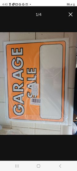 4 Garage Sale Signs 20 Sheets Of Price Amount Sticker