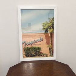 Coastal Tropical Wall Decor – Framed Artwork 18x26