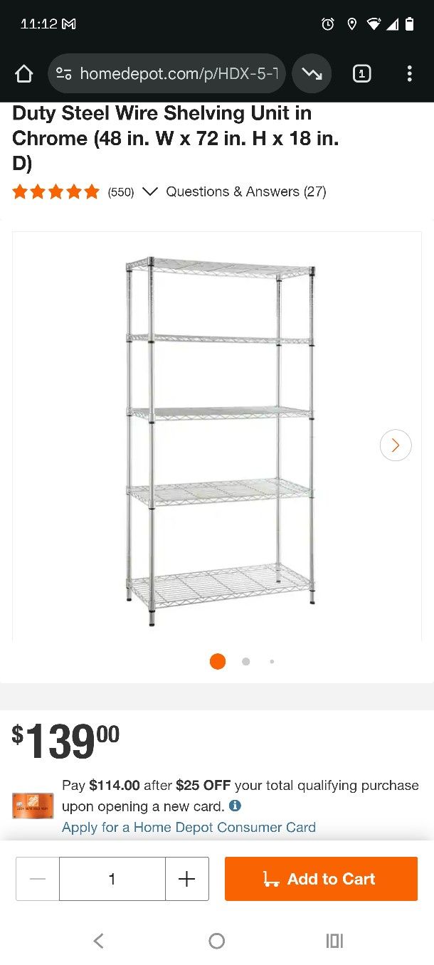 Brand New Shelf. 