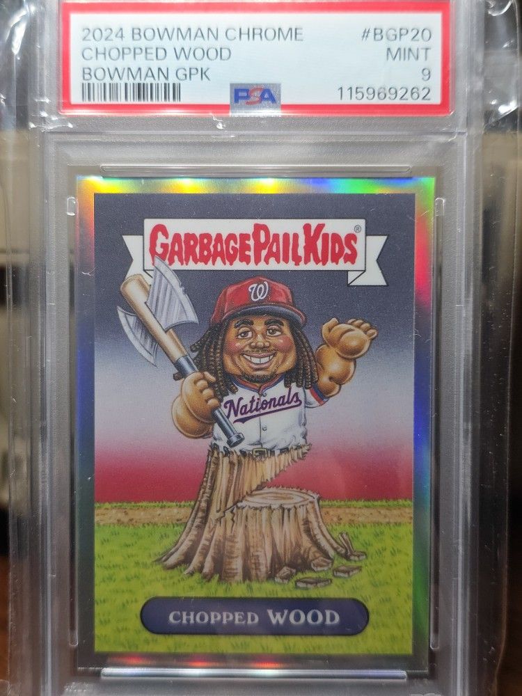 Topps James Wood Bowman Garbage Pail Kids Rookie