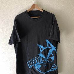 Neff Black T Shirt Promo Skate Wolf 