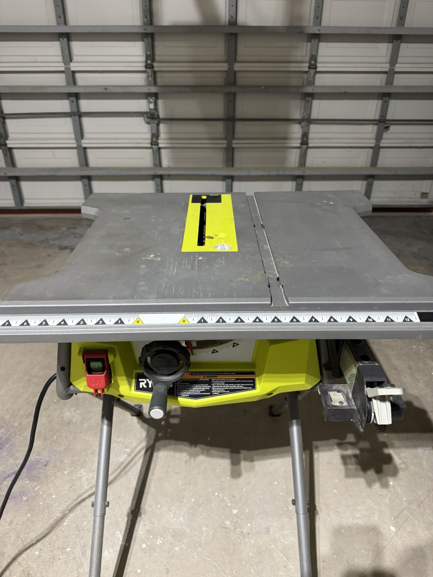 Ryobi RTS12 10” Table Saw w/ Stand – Works Great 