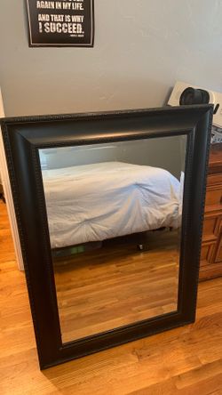 Black frame Mirror