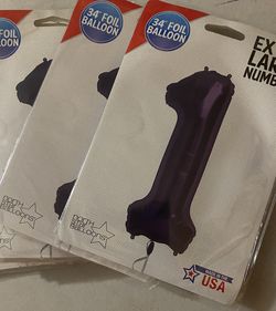 New XL Number 1 Balloon