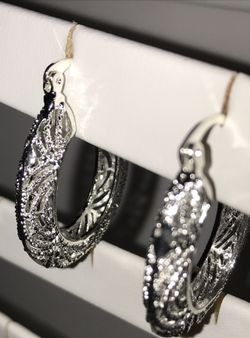 Silver hoops
