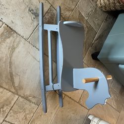 Grey/Blue Rocking Horse