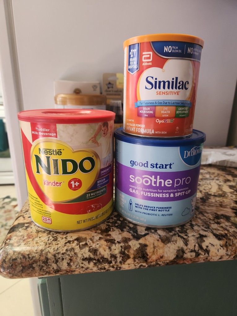 Free Formulas, 2 Opened & 1 Unopened