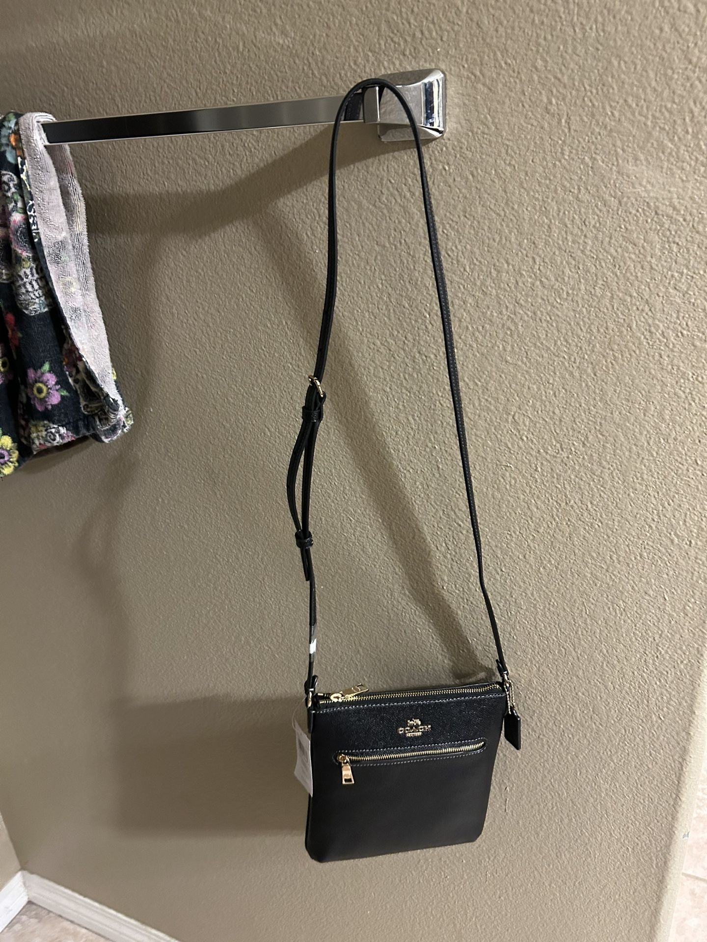COACH MINI ROWAN FILE LEATHER
