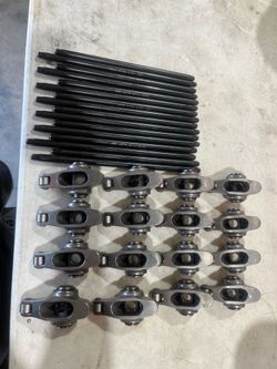 Roller rockers with push rods