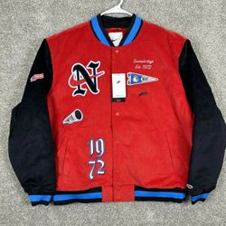 Nike Therma-Fit Sportswear Corduroy Bomber Varsity Jacket Men's Sizes LARGE Brand NEW Authentic 