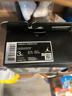Jordan 11 crib bootie