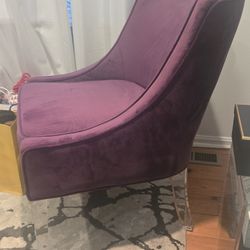 Purple Plush Chair