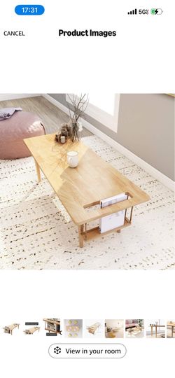 Wooden coffee table - Mid century modern