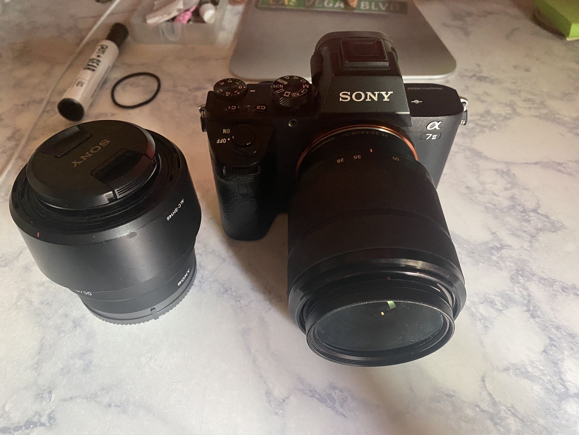Sony A7ii With 2 Lenses And Backpack