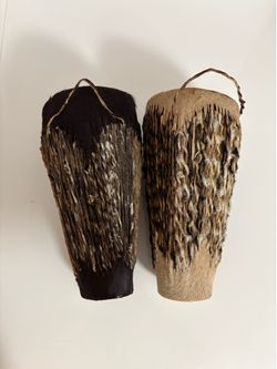 African Goat Hide Drum — Handcrafted Ethnographic Object