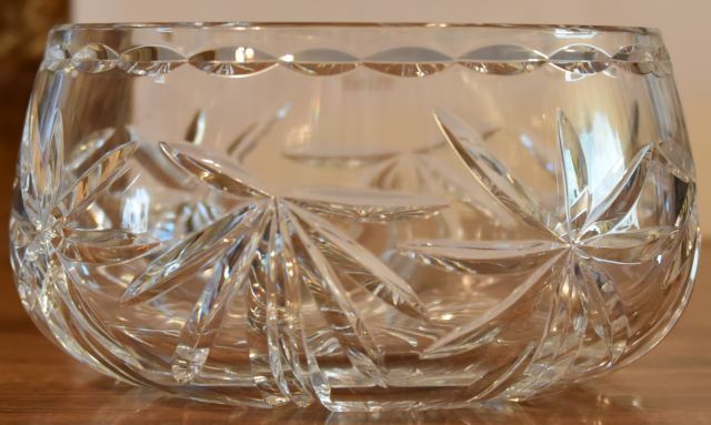 Crystal Salad/Fruit Centerpiece Bowl