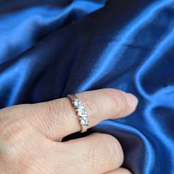 Vintage Ring 925 Sterling Silver  Cubic Zirconia 