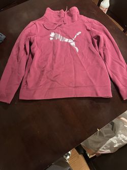 Hot pink puma sweater size medium 