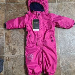 Girl Snow Suit Infant NEW 12-18m