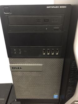Dell optiplex 7010 Gaming computer, intel corei7-3820, 3.6ghz cpu 120gb SSD+2TB hard drive 16gb ram, win 10 pro