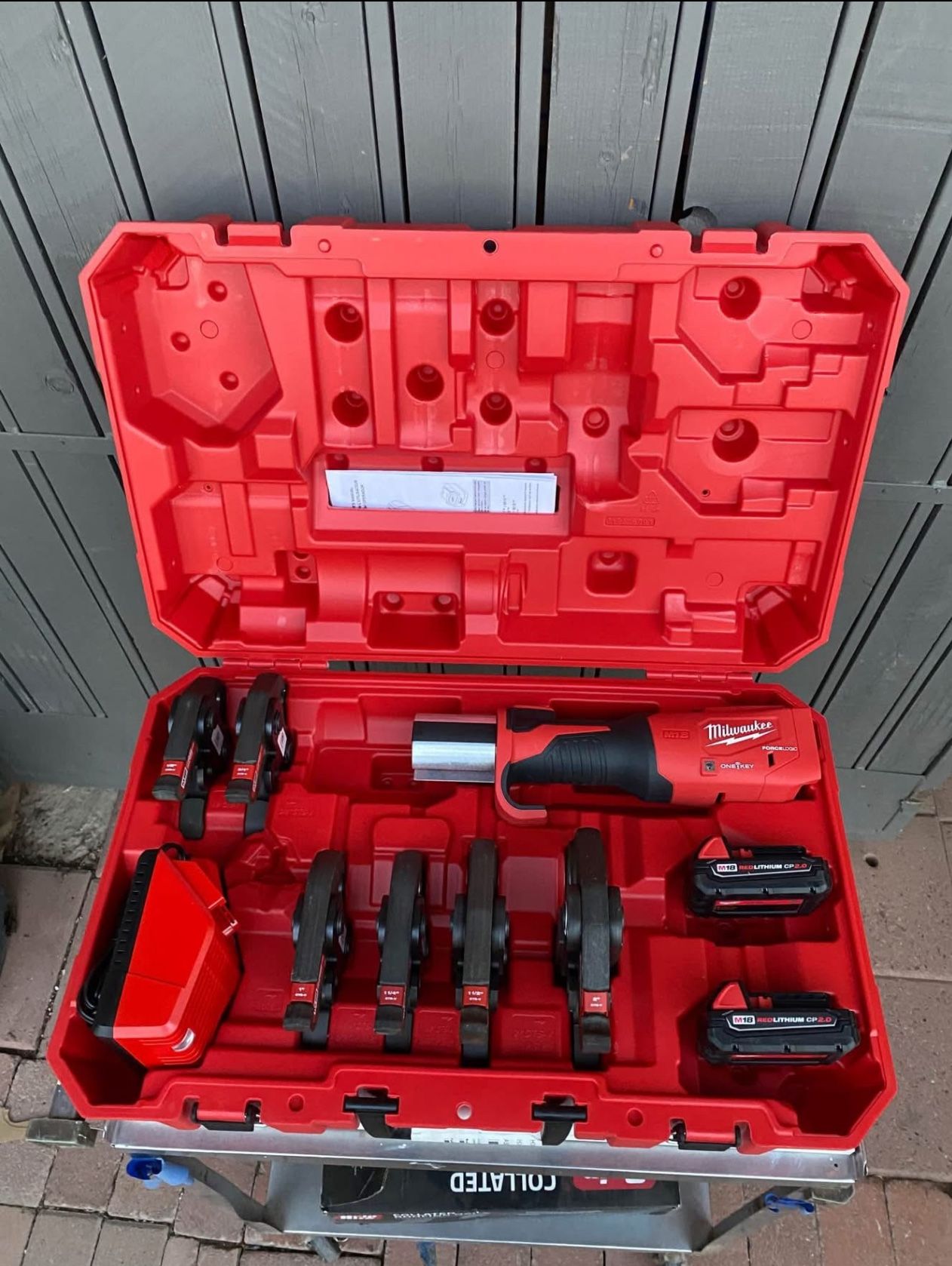 Milwaukee M18 18-Volt FORCE LOGIC Press Tool Kit with 1/2 in. - 2 in. Jaws Kit (6-Jaws Included)