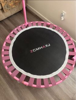 ZCMHAXJ Mini Fitness Trampoline with Handle Bar
