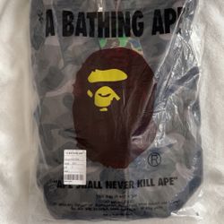 Gray Zip Up Bape Hoodie