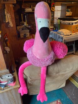 Huge Plush Pink Flamingo