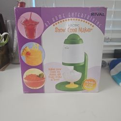 New Rival Snow Cone Maker