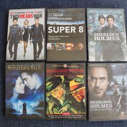 Dvds, lot of 6.  $3 each.  Price deals if you buy more than one.  See description