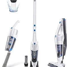 Cordless Handheld & Stick Vacuum Cleaner 2 in 1, Rechargeable Li-ion Battery Powerful Lightweight for Hardwood Floor, Carpet and Pet Hair White