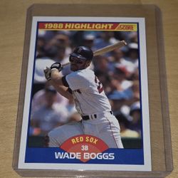 1989 Score Baseball #654 Wade Boggs Boston Red Sox