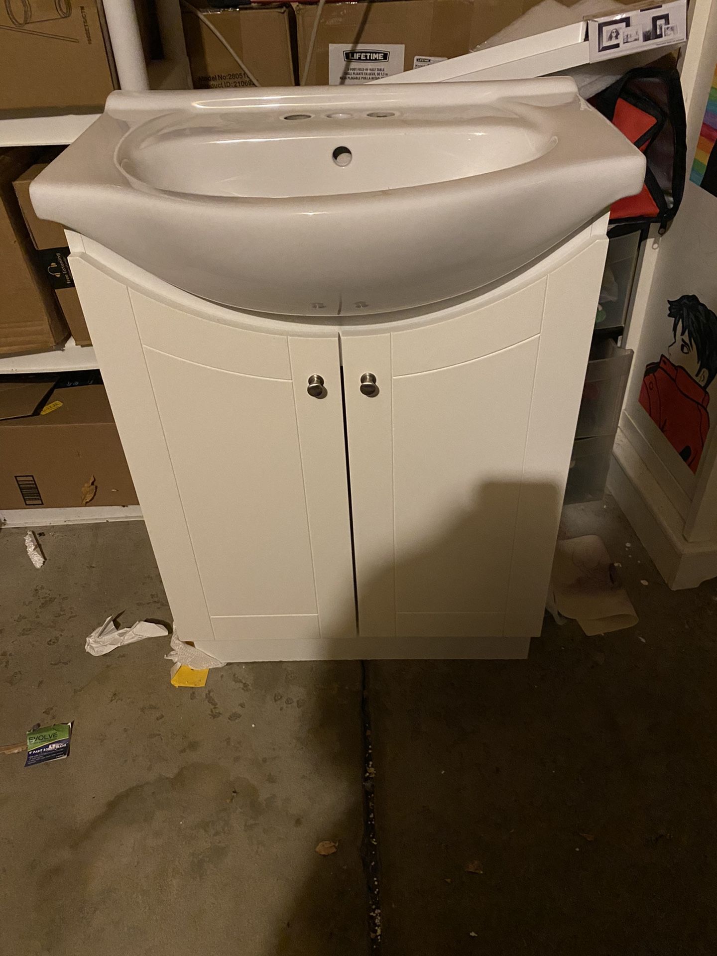 Small Bathroom Vanity and Sink