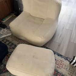 Free Chair With Foot Stool 