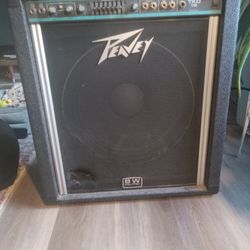 Peavey Tk 115 Vintage Made In USA  Bass Amplifier  With BW " Black widow" Speaker