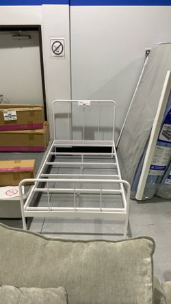 Metal twin bed frame $50
