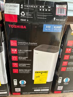 Toshiba 8000 BTU Smart Portable Air Conditioner