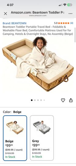 Brand New : Toddler Portable Travel Bed