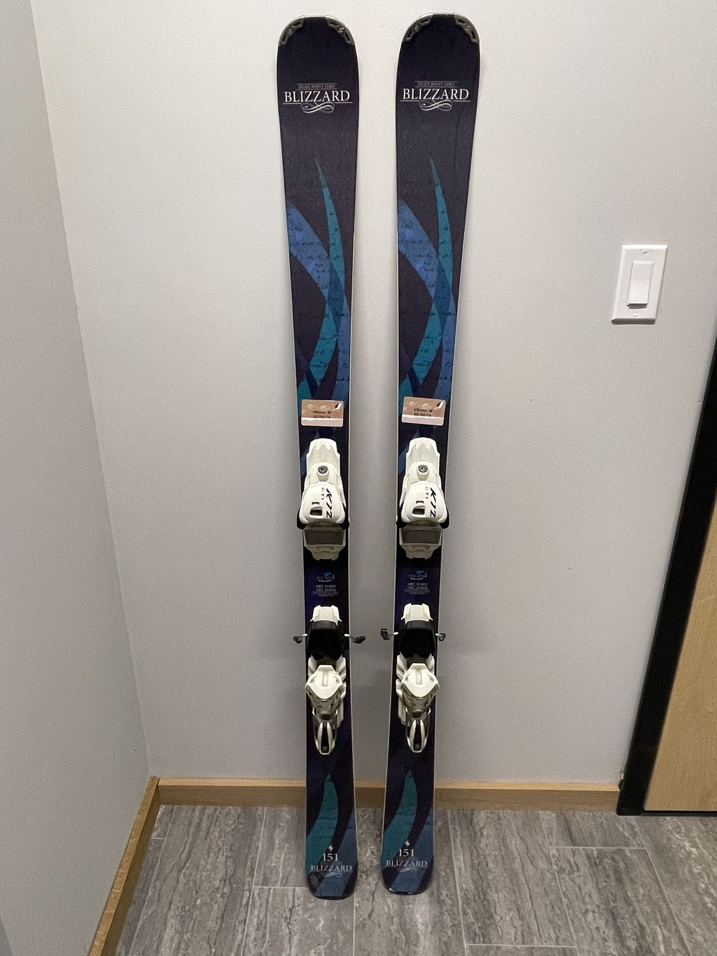 Women’s All Mountain 151 cm Blizzard Viva 8.0 Skis with Bindings