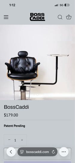 Bosscadi barber chair tray attachment