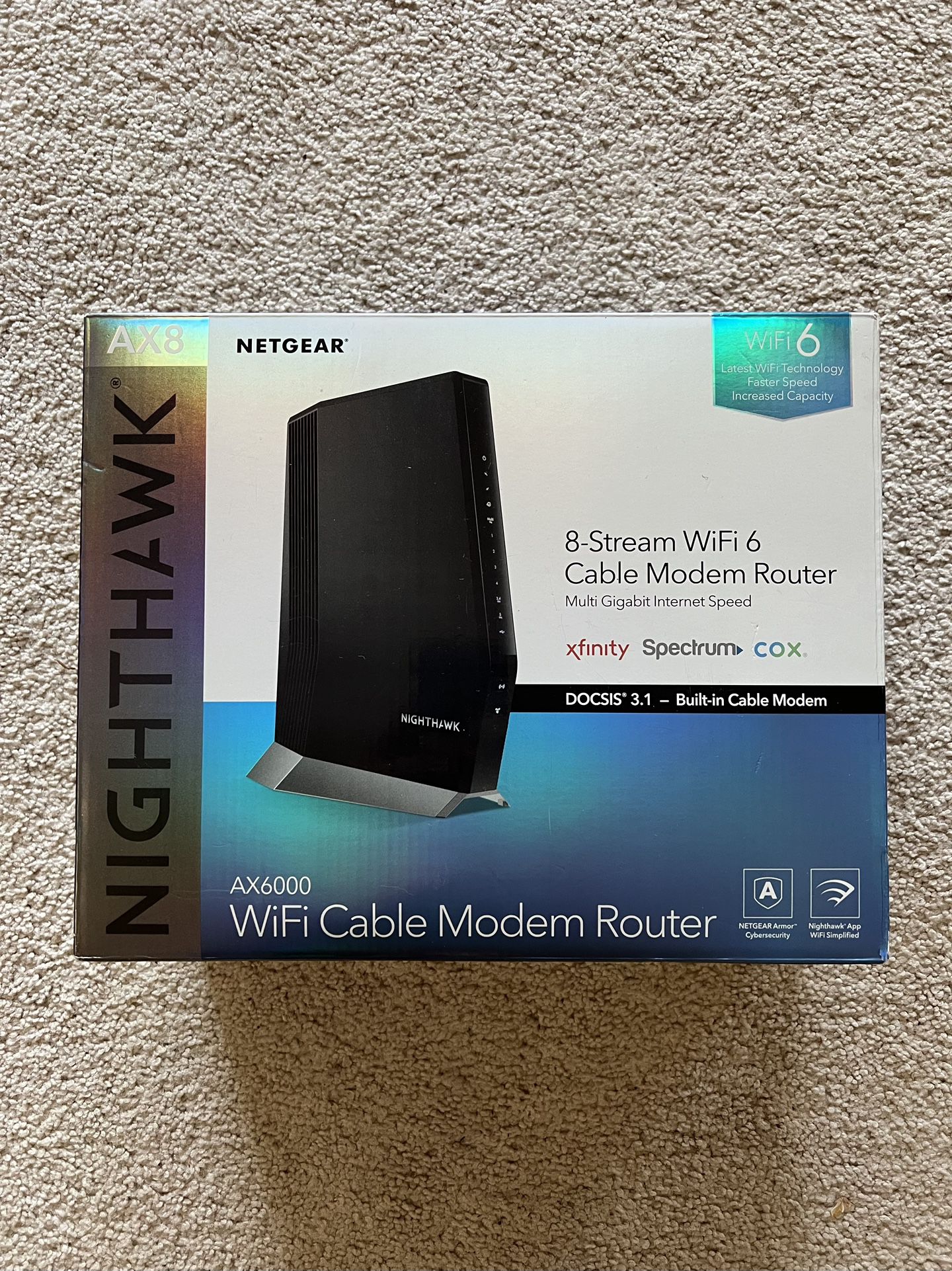 Netgear Nighthawk AX6000 Wi-Fi Cable Modem Router