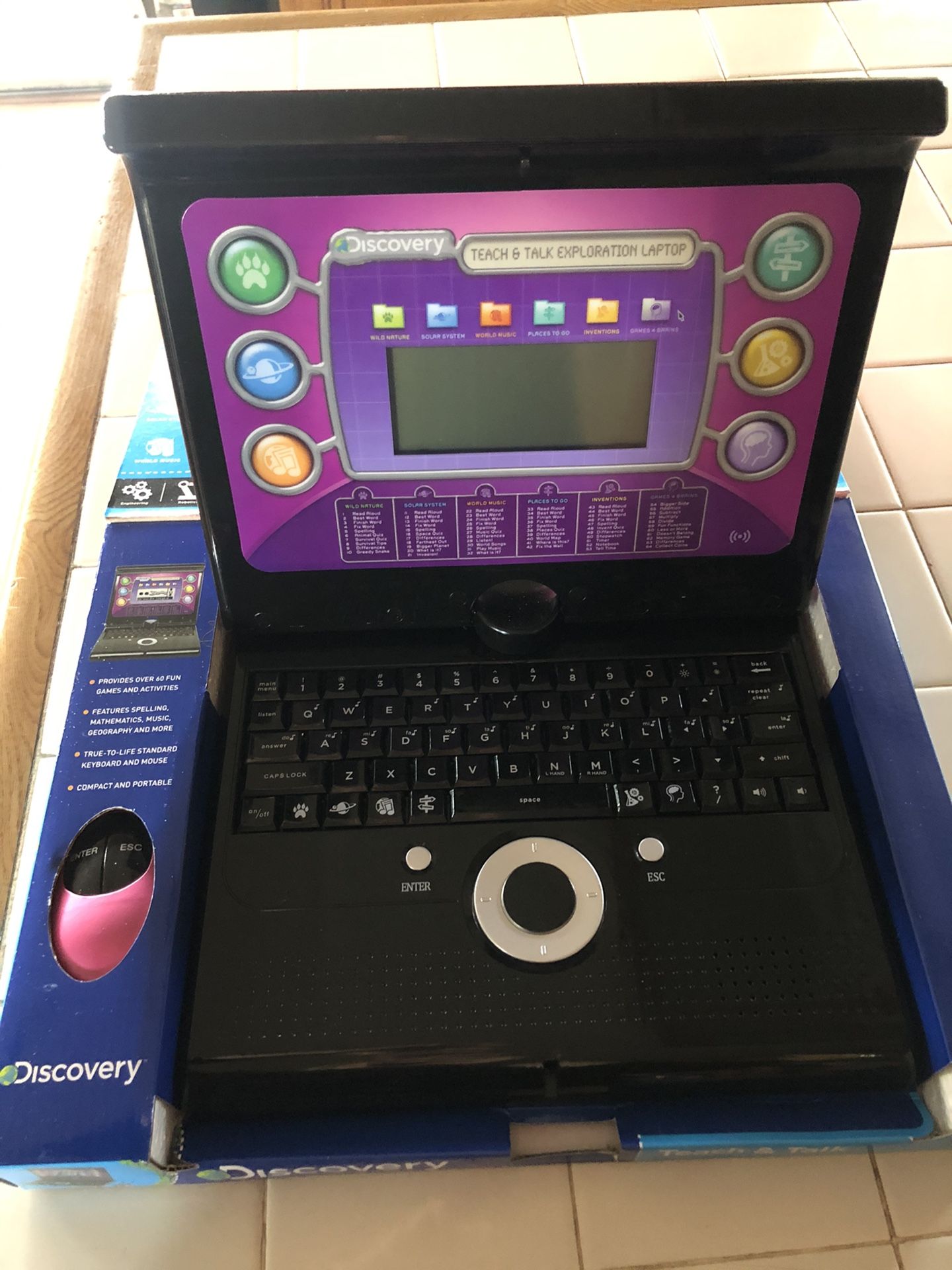 Kids discovery exploration laptop