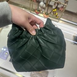 Tory Burch Fleming Tote Small Shoulder Bag In Pine Green