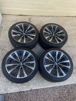 MINT OEM Cadillac CT5 CT5-V BLACKWING Wheels Rims + Tires Platinum Like New