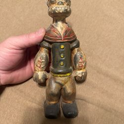 Donald Duck And Popeye Cast Iron Banks