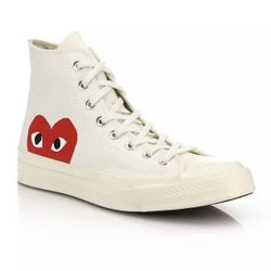 CdG PLAY x Converse Unisex Chuck Taylor All Star Peek-A-Boo High-Top Sneakers
