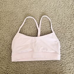 Lululemon Flow Y Bra Strawberry Milkshake Size 4