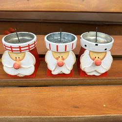 Christmas Tea light Candle Holders “ Santa Claus” 🎅 